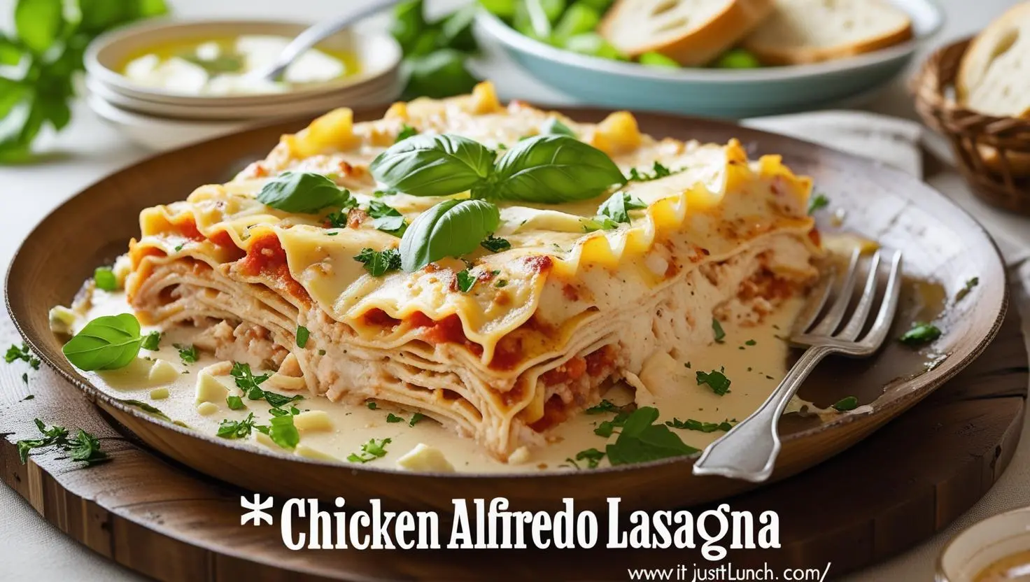Chicken alfredo lasagna