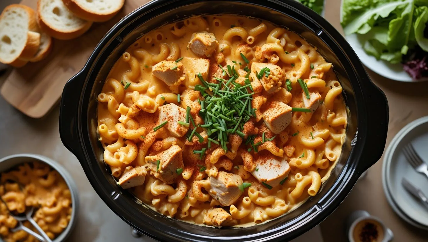 buffalo chicken mac and cheese crockpot