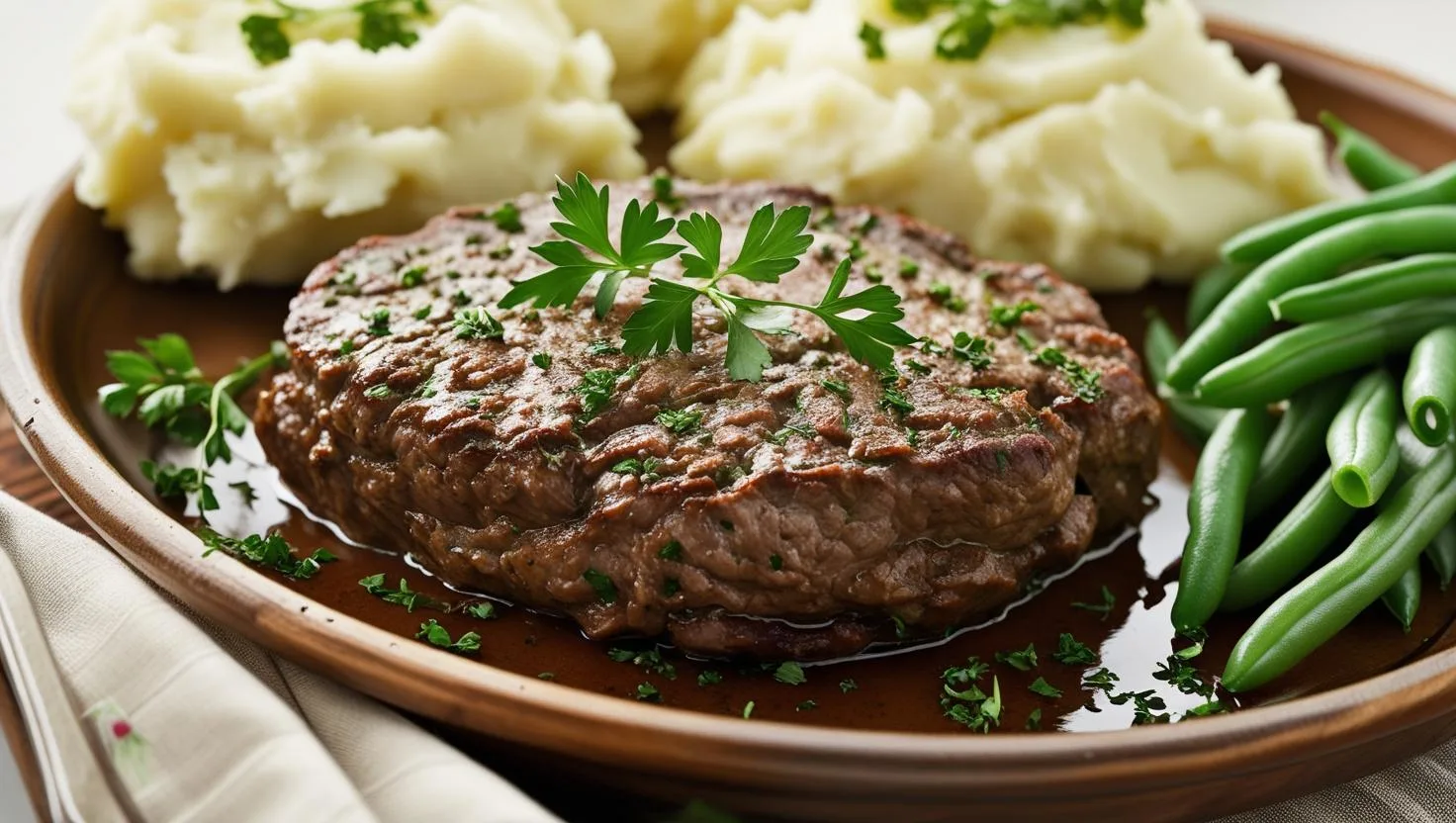 Crockpot salisbury steak with frozen hamburger patties